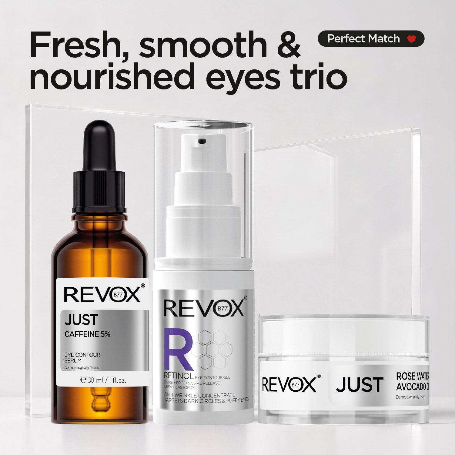 Caffeine 5% + Retinol Eye Contour + Rose Water Avocado Oil Eye Care Cream